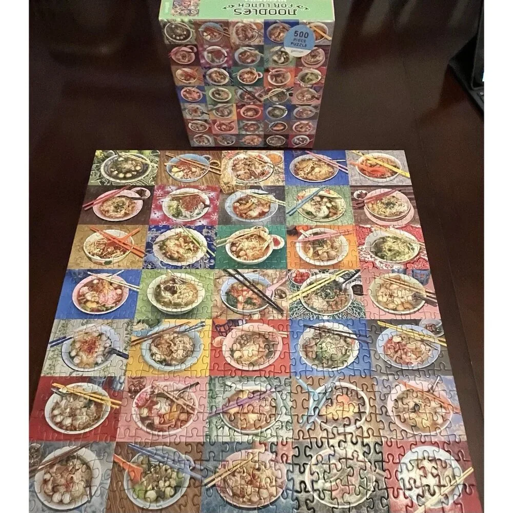 Galison Noodles For Lunch COMPLETE 500 Piece Puzzle 20